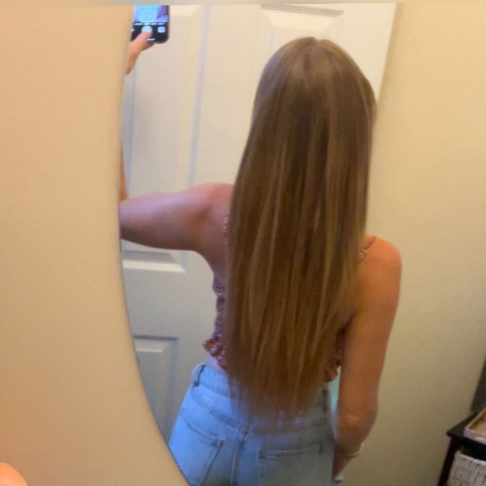 HALO COUTURE LAYERED REMY HUMAN HAIR CUSTOM COLORED DIRTY BLONDE HAIR EXTENSIONS